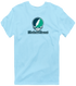 Northern Vermont Stealie Premium Unisex T-Shirt — Design: Northern Vermont University — Light Blue