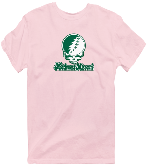 Northwest Missouri Stealie Premium Unisex T-Shirt — Design: Northwest Missouri State University — Light Pink