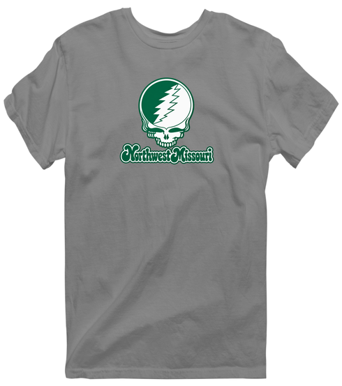 Northwest Missouri Stealie Premium Unisex T-Shirt — Design: Northwest Missouri State University — Dark Heather