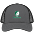 Northwest Missouri Stealie Premium Unisex Trucker Cap — Design: Northwest Missouri State University — Charcoal/Black