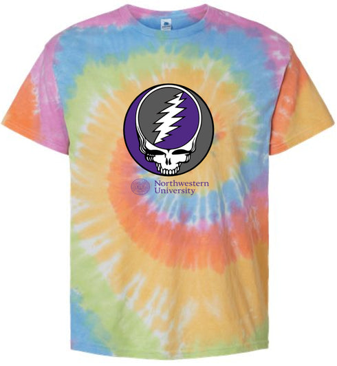 Northwestern University Stealie Tie-Dye T-Shirt