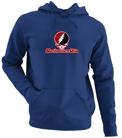 Northwestern Ohio Stealie Premium Unisex Hoodie — Design: Northwestern Ohio University of — Navy