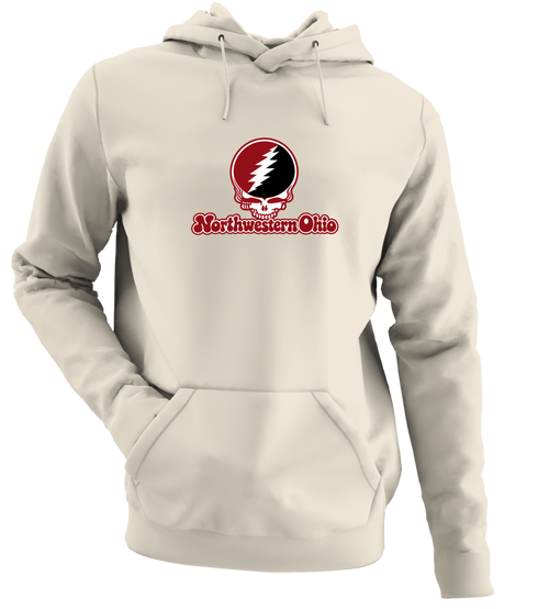 Northwestern Ohio Stealie Premium Unisex Hoodie — Design: Northwestern Ohio University of — Sand