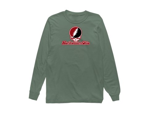 Northwestern Ohio Stealie Premium Unisex Long-Sleeve — Design: Northwestern Ohio University of — Light Green
