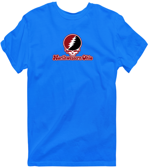 Northwestern Ohio Stealie Premium Unisex T-Shirt — Design: Northwestern Ohio University of — Royal