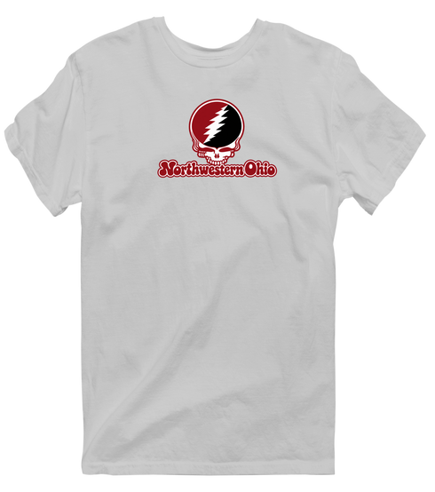 Northwestern Ohio Stealie Premium Unisex T-Shirt — Design: Northwestern Ohio University of — Sport Grey
