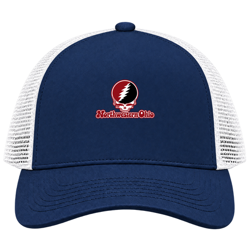 Northwestern Ohio Stealie Premium Unisex Trucker Cap — Design: Northwestern Ohio University of — Navy/White