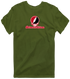 Northwestern Oklahoma Stealie Premium Unisex T-Shirt — Design: Northwestern Oklahoma State University — Military Green