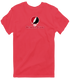 Northwestern Oklahoma Stealie Premium Unisex T-Shirt — Design: Northwestern Oklahoma State University — Heather Red