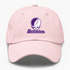 Northwestern Stealie Premium Unisex Dad Hat — Design: Northwestern University — Pink
