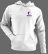 Northwestern Stealie Premium Unisex Hoodie — Design: Northwestern University — White/Grey