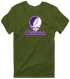Northwestern Stealie Premium Unisex T-Shirt — Design: Northwestern University — Military Green