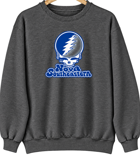 Nova Southeastern Stealie Premium Unisex Crewneck — Design: Nova Southeastern University — Dark Heather