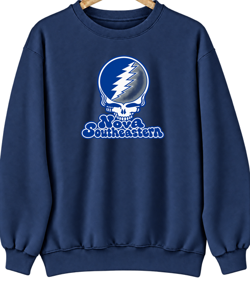 Nova Southeastern Stealie Premium Unisex Crewneck — Design: Nova Southeastern University — Navy