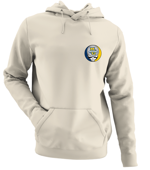 Marquette University - Premium Grateful Dead Left Chest Hoodie - Sand - 3