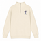 Golfin' Jerry - Life is dead.® - Premium Grateful Dead Quarter-Zip Pullover - Sand - 1