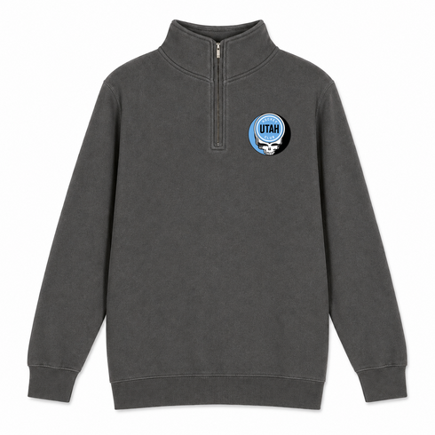 Utah Hockey Club - Premium Grateful Dead Quarter-Zip Pullover - Charcoal - 5