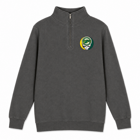 Skidmore - Premium Grateful Dead Quarter-Zip Pullover - Charcoal - 5