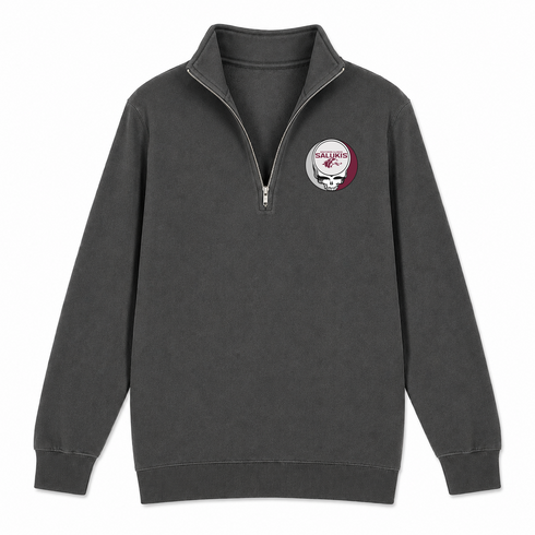 Southern Illinois - Premium Grateful Dead Quarter-Zip Pullover - Charcoal - 6