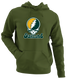 Oakland Baseball Stealie Grateful Dead Hoodie — Oakland Athletics — Military Green
