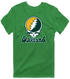 Oakland Baseball Stealie Grateful Dead T-Shirt — Oakland Athletics — Irish Green