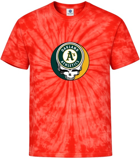 Oakland Athletics Stealie Tie-Dye T-Shirt