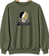Oakland Stealie Premium Unisex Crewneck — Design: Oakland University — Military Green