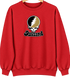 Oakland Stealie Premium Unisex Crewneck — Design: Oakland University — Red