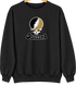 Oakland Stealie Premium Unisex Crewneck — Design: Oakland University — Black