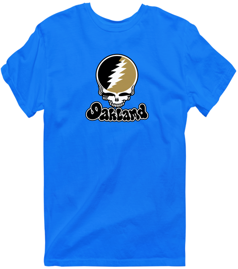 Oakland Stealie Premium Unisex T-Shirt — Design: Oakland University — Royal