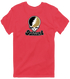 Oakland Stealie Premium Unisex T-Shirt — Design: Oakland University — Heather Red