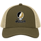 Oakland Stealie Premium Unisex Trucker Cap — Design: Oakland University — Moss/Khaki