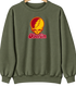 Oberlin Stealie Premium Unisex Crewneck — Design: Oberlin College — Military Green