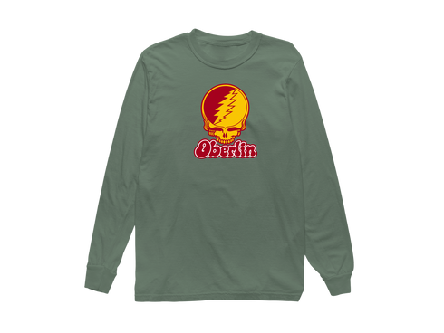 Oberlin Stealie Premium Unisex Long-Sleeve — Design: Oberlin College — Light Green