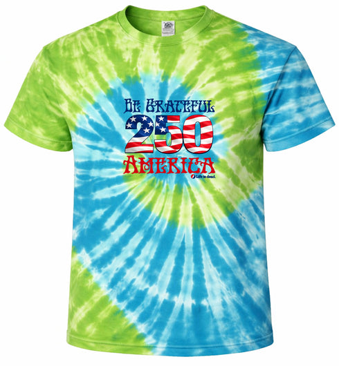 Be Grateful America Tie-Dye T-Shirt