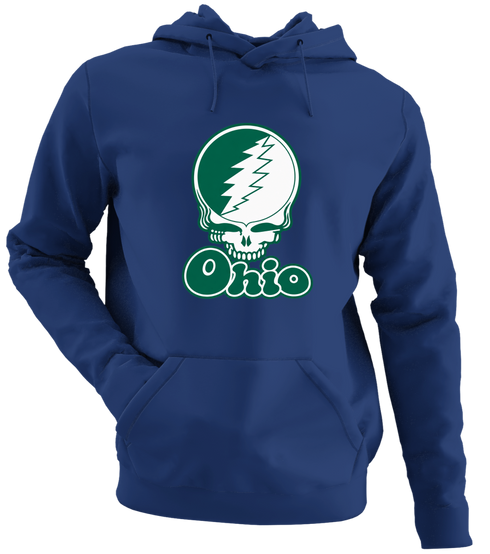 Ohio Stealie Premium Unisex Hoodie — Design: Ohio University — Navy