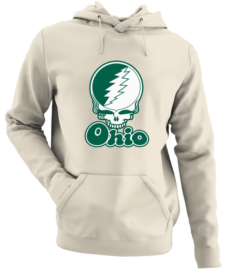 Ohio Stealie Premium Unisex Hoodie — Design: Ohio University — Sand