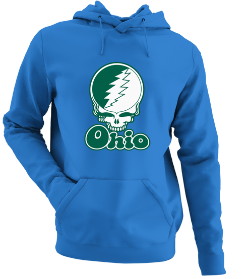 Ohio Stealie Premium Unisex Hoodie — Design: Ohio University — Heather Royal