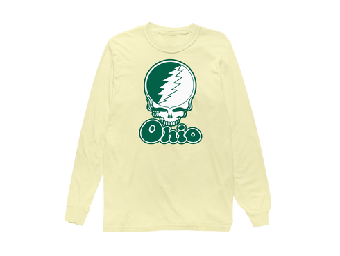 Ohio Stealie Premium Unisex Long-Sleeve — Design: Ohio University — Butter