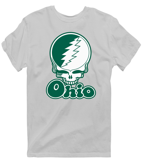 Ohio Stealie Premium Unisex T-Shirt — Design: Ohio University — Sport Grey