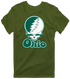 Ohio Stealie Premium Unisex T-Shirt — Design: Ohio University — Military Green