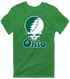 Ohio Stealie Premium Unisex T-Shirt — Design: Ohio University — Irish Green