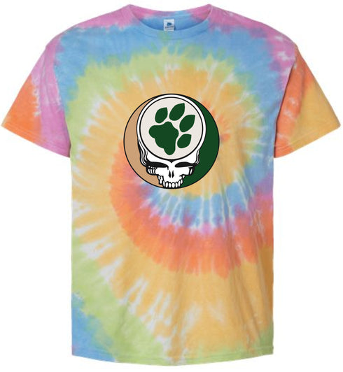 Ohio University Paw Print Stealie Tie-Dye T-Shirt