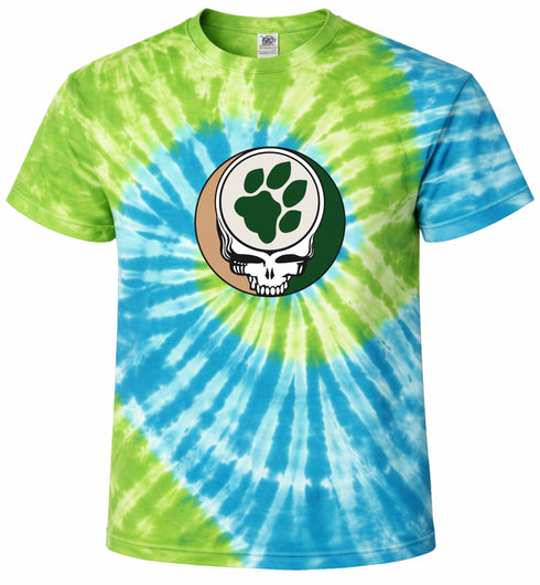Ohio University Paw Print Stealie Tie-Dye T-Shirt