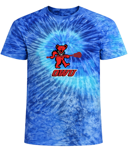 Ohio Wesleyan Lax Stealie Tie-Dye T-Shirt