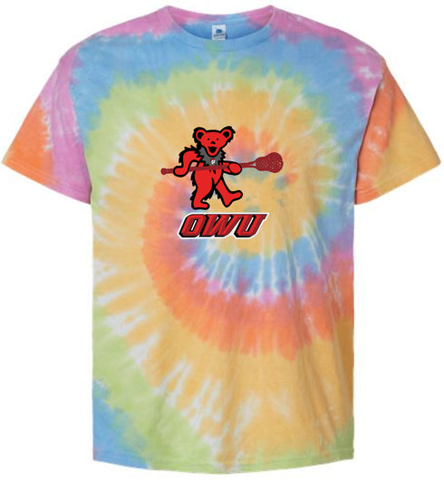 Ohio Wesleyan Lax Stealie Tie-Dye T-Shirt