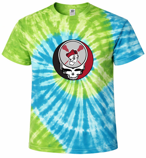 Ohio Wesleyan Lax Stealie Tie-Dye T-Shirt