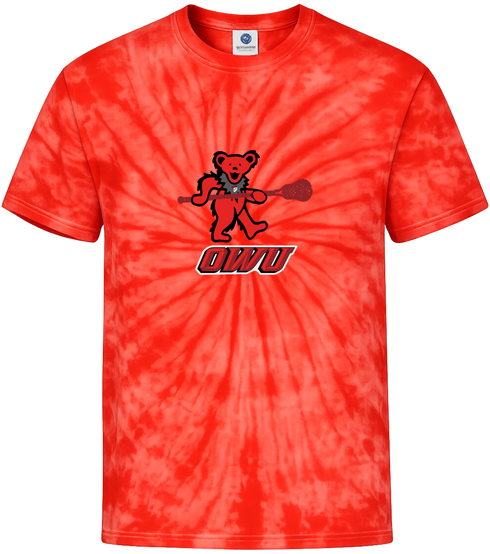 Ohio Wesleyan Lax Stealie Tie-Dye T-Shirt