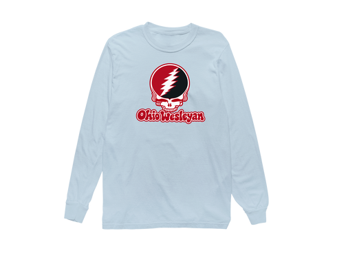 Ohio Wesleyan Stealie Premium Unisex Long-Sleeve — Design: Ohio Wesleyan University — Chambray