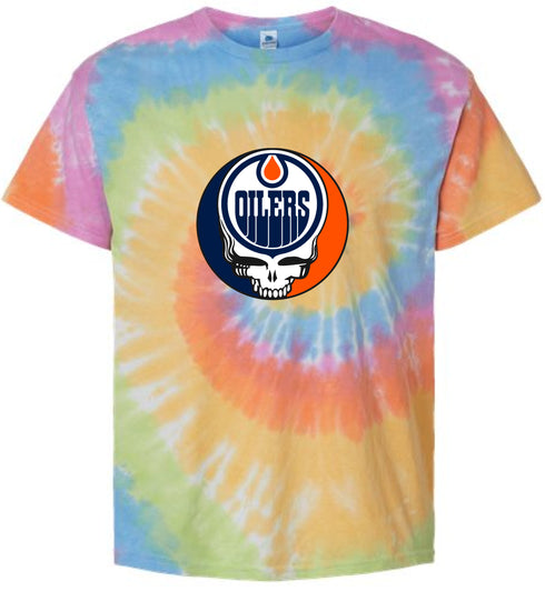 Edmonton Oilers Stealie Tie-Dye T-Shirt